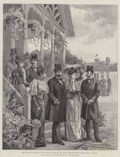 Il Principe di Galles e il Duca di York alla Mostra della Royal Agricultural Society, Warwick da William Crimea Simpson